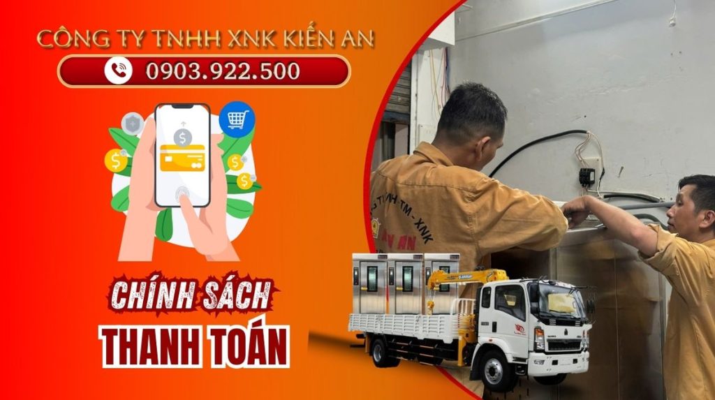 Chính sách thanh toán của công ty Kiến An đảm bảo quyền lợi cho người dùng